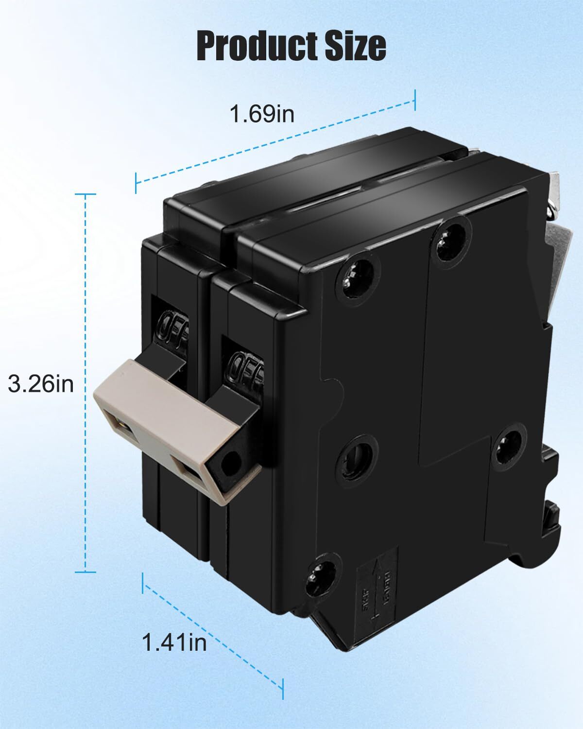 2125 2 Pole 125 AMP Circuit Breaker Fit for Residential Commercial Industrial…