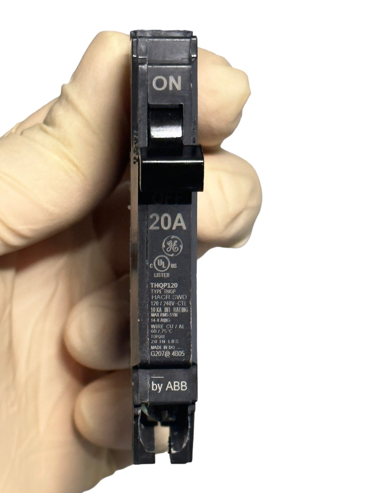 GE THQP120 SINGLE POLE 20A 120V/240V 14-8 AWG CIRCUIT BREAKER *C8
