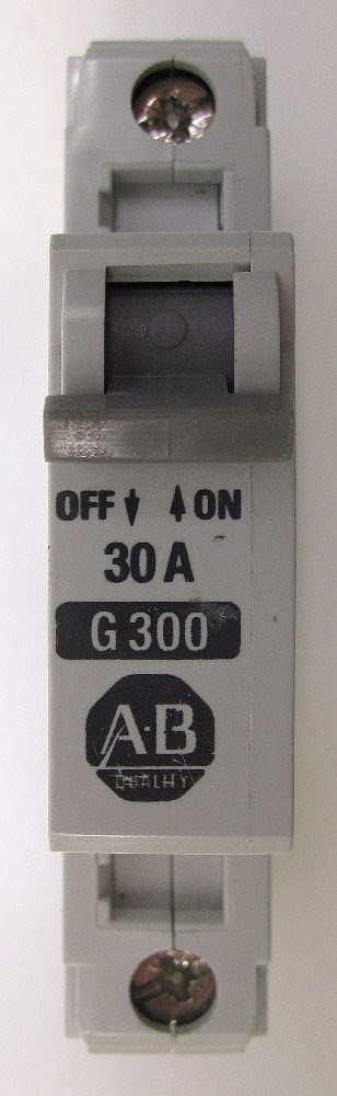 Allen-Bradley 1492-CB1G300 SER B Mini Circuit Breaker, 1-Pole, 30A