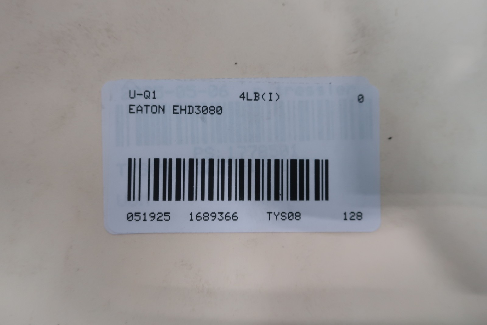 Eaton EHD3080 Molded Case Circuit Breaker 3p 80a Amp 480v-ac