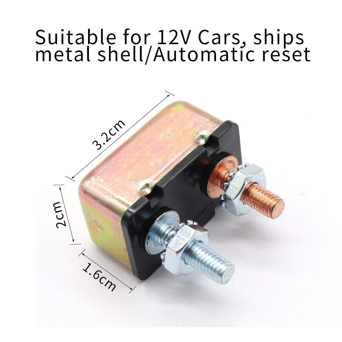 12V 20A Universal Auto Reset Circuit Breaker for Automotive & Marine Use