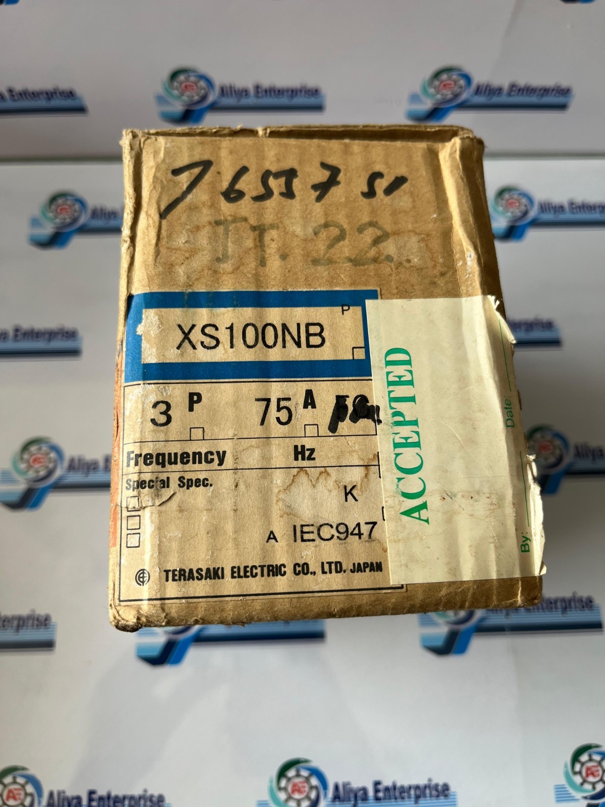 TERASAKI XS100NB 75A 3POLE CIRCUIT BREAKER FREE FAST SHIPPING MADE IN JAPAN