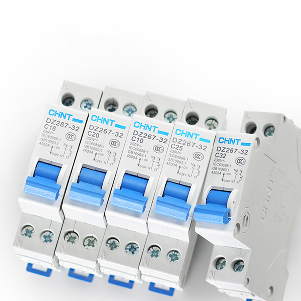 10/16/20/25/32Amp AC230V 1P+N DPN Circuit Breaker MCB Type C 4.5kA DZ267-32 CHNT