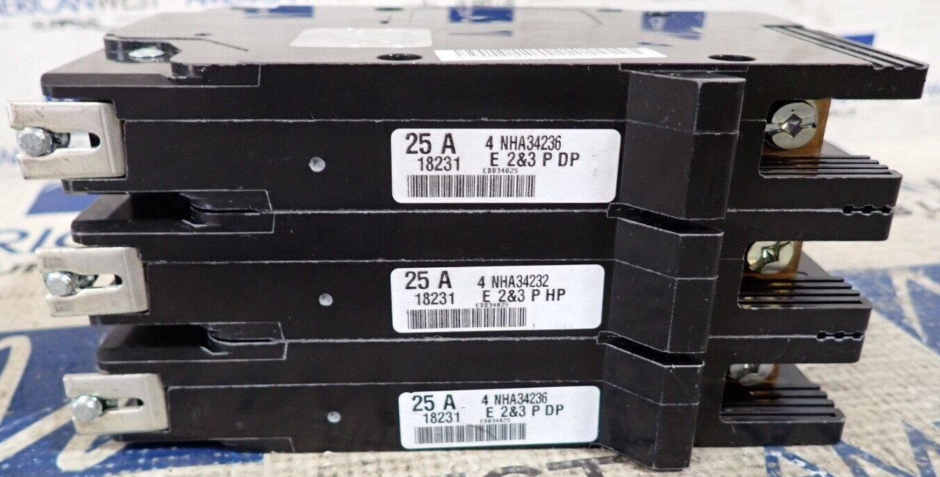 NEW – Square D EDB34025 25 Amp 480Y/277 VAC 3 Pole Bolt-On Circuit Breaker