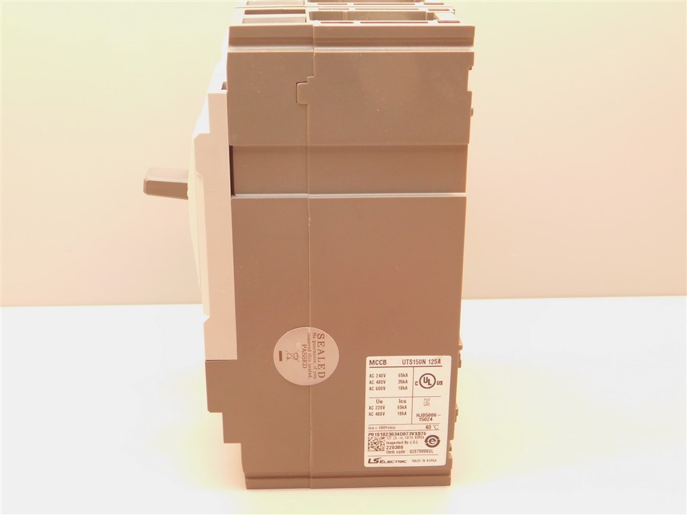 Susol UTS 150N 3-Pole 125A 240-600VAC Fixed Thermal Molded Case Circuit Breaker