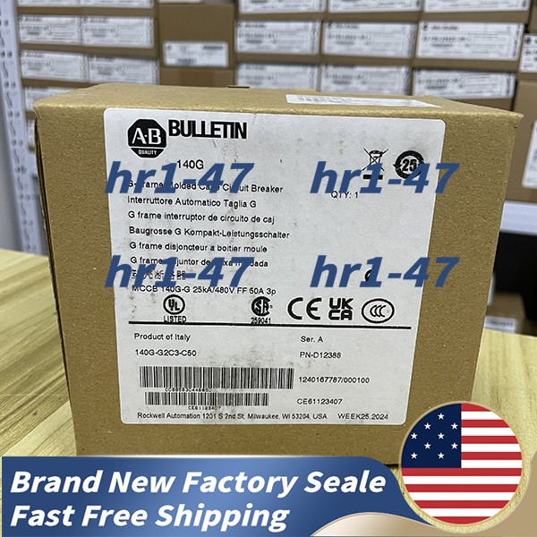 Brand NEW 140G-G2C3-C50 3-Pole Circuit Breaker Free Shipping