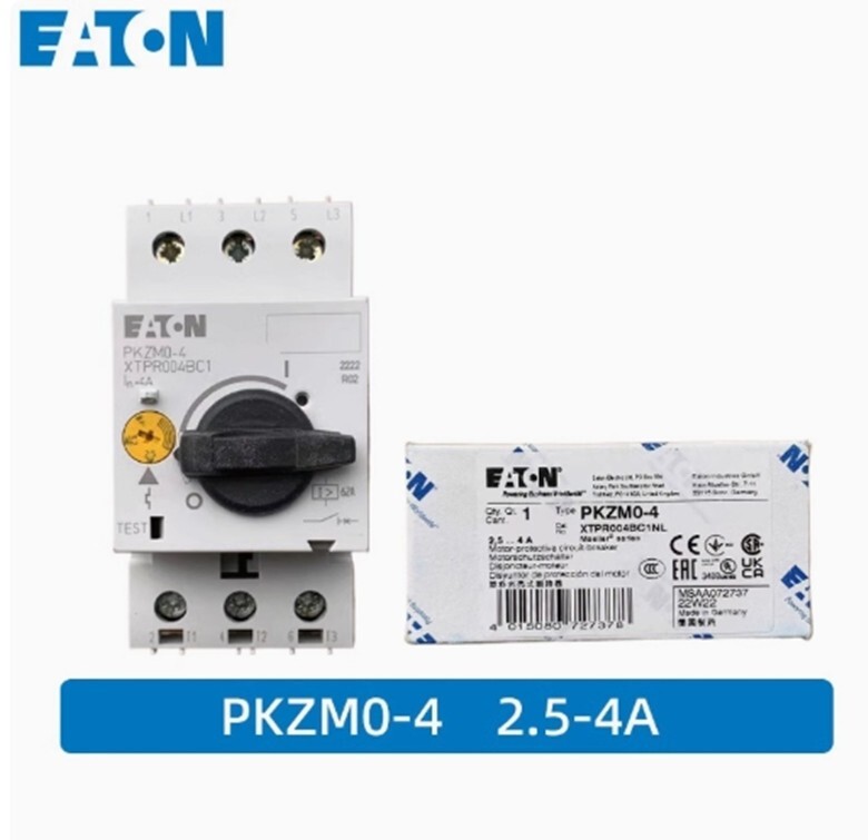 1PCS Eaton PKZM0-4【2.5-4A】 Electric Motor Circuit Breaker