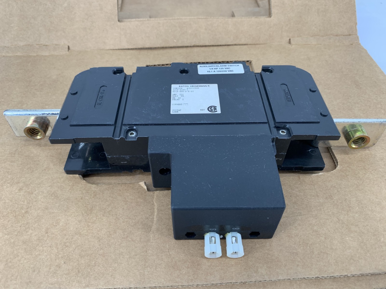 Eaton Heinemann GJ1P-Z193-1 GJ1P-H99-P-E-DU 250A 65VDC 1P Circuit Breaker