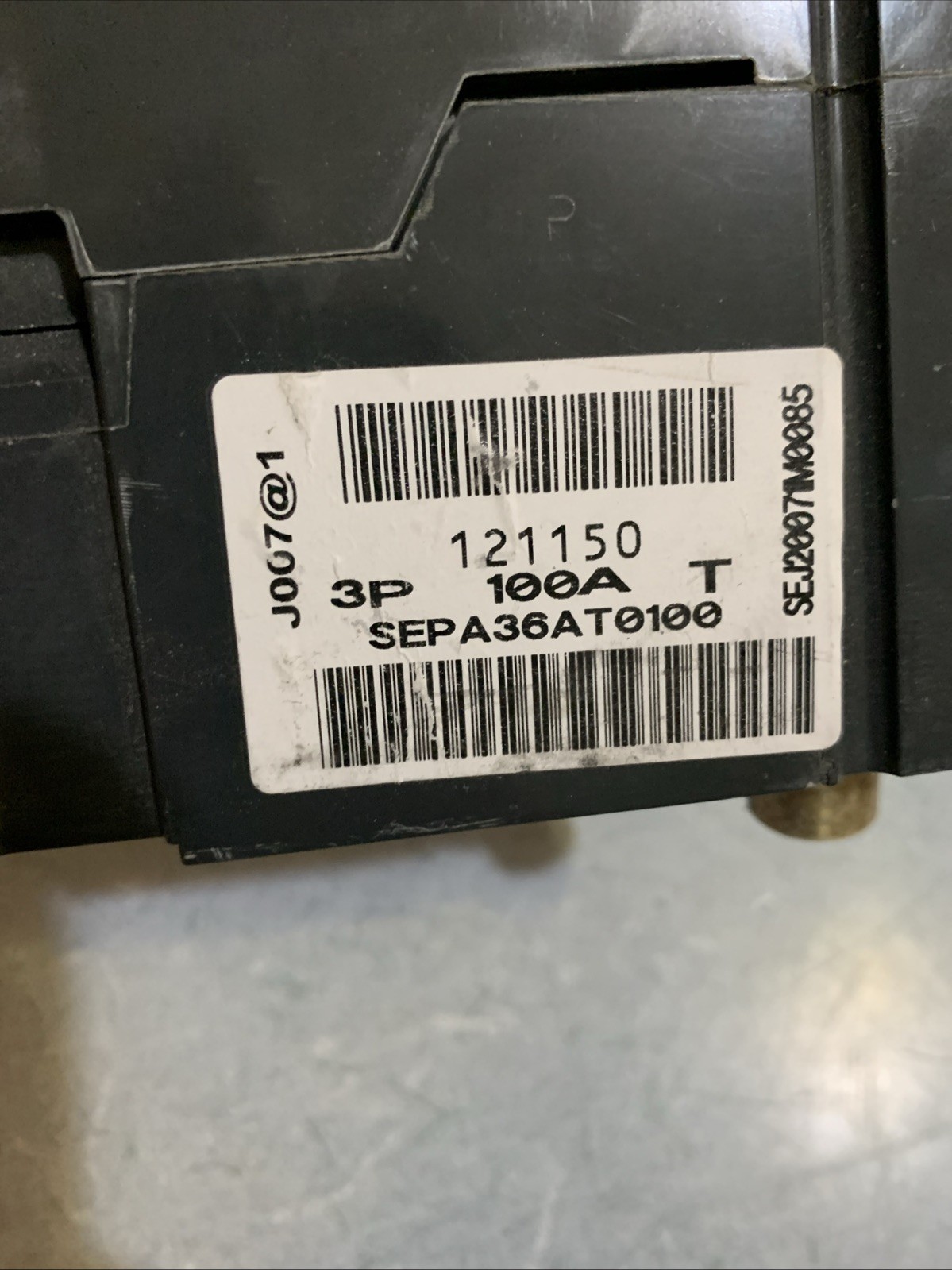GE Spectra RMS AC Circuit Breaker 100A SEPA36AT0100 600V
