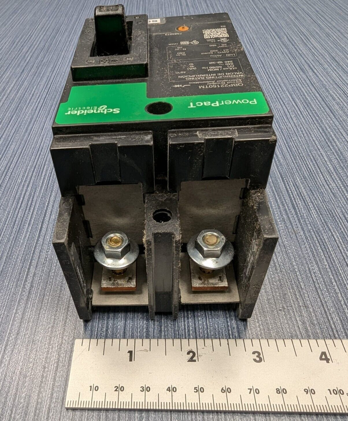 Square D SCHNEIDER ELECTRIC QBP22150TM PowerPacT 2 Pole 150 Amp 240 Volt