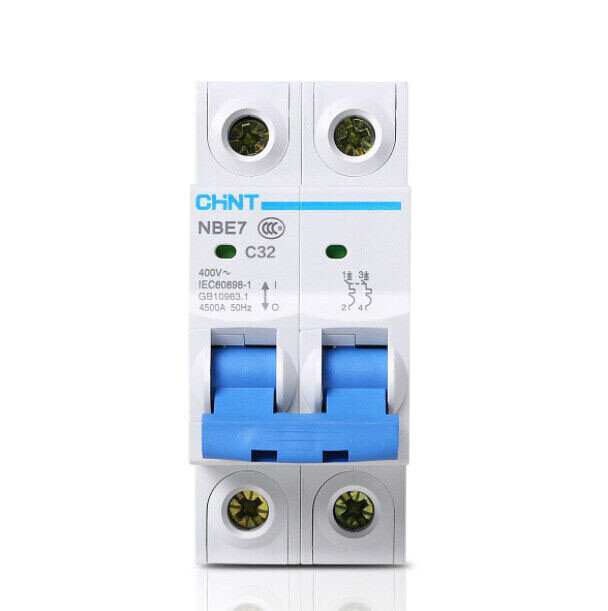 CHNT MCB NBE7 Circuit Breaker 1/2/3/4P 10A/16/20/25/32/40 to 63A Type C