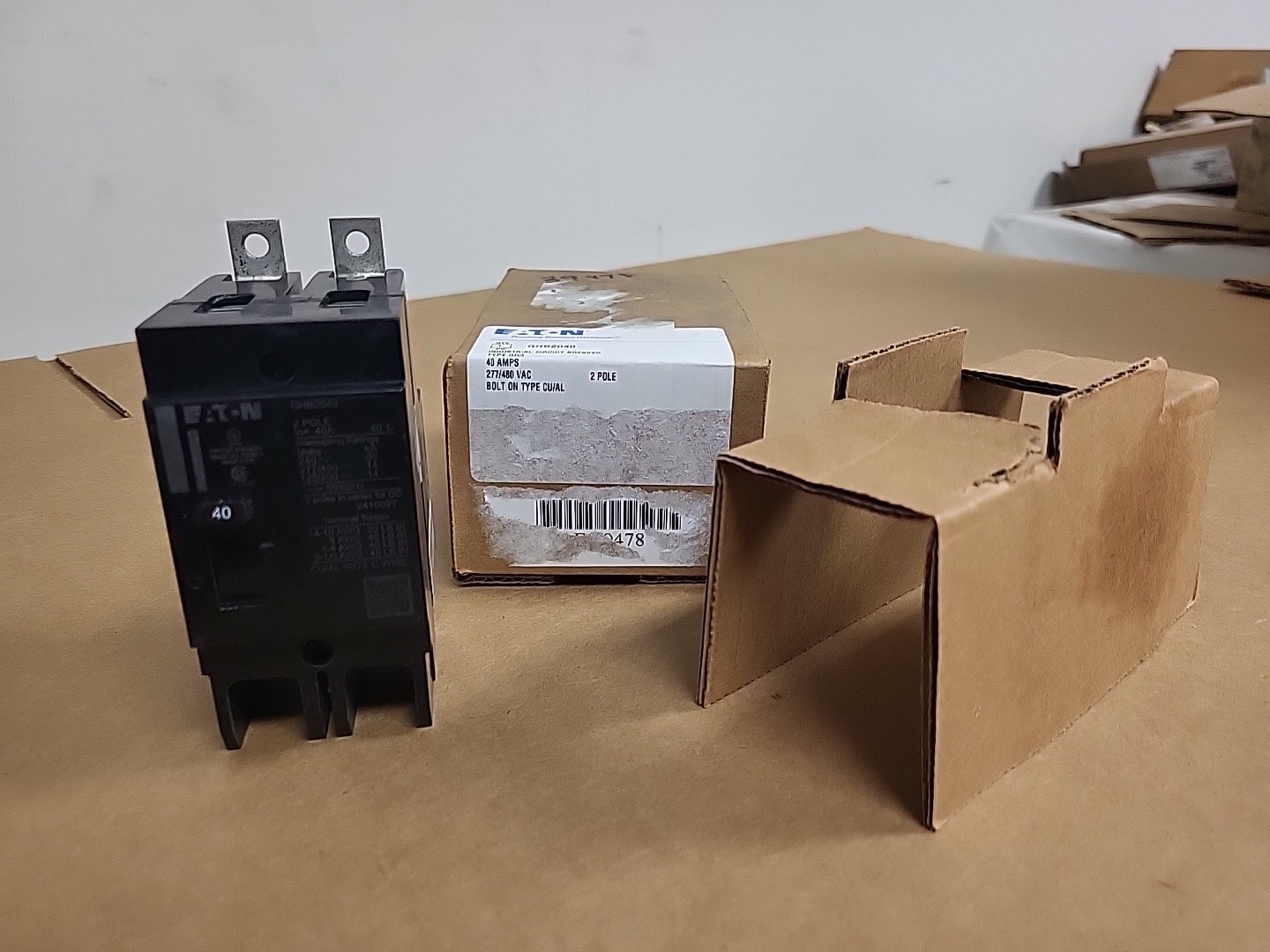 EATON GHB2040 AC/DC 40A 277/480 VAC Molded Case Breaker