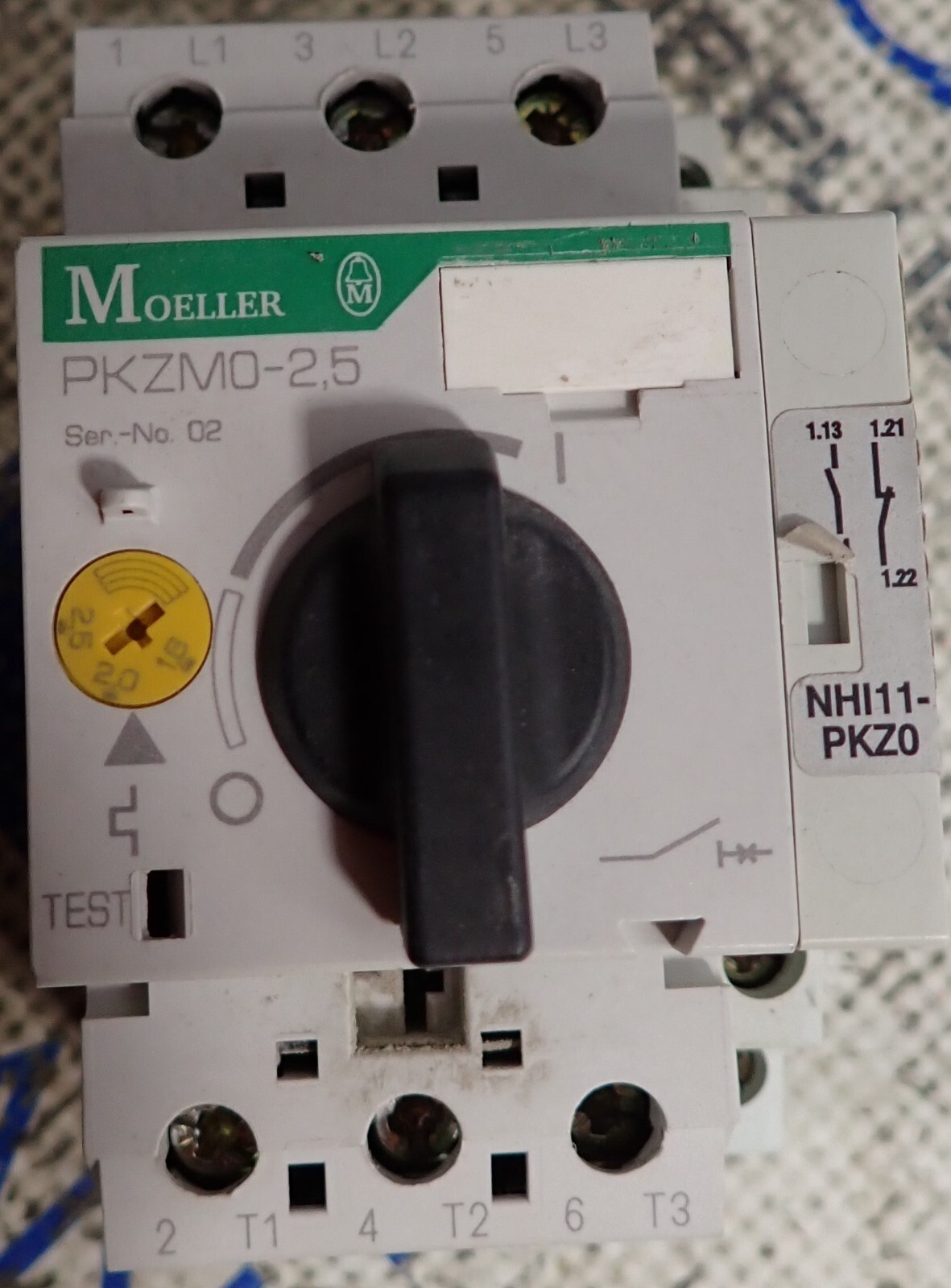 Moeller Motor Protecting Circuit Breaker PKZM0-2,5 1.6 – 2.5 A 690V – TESTED