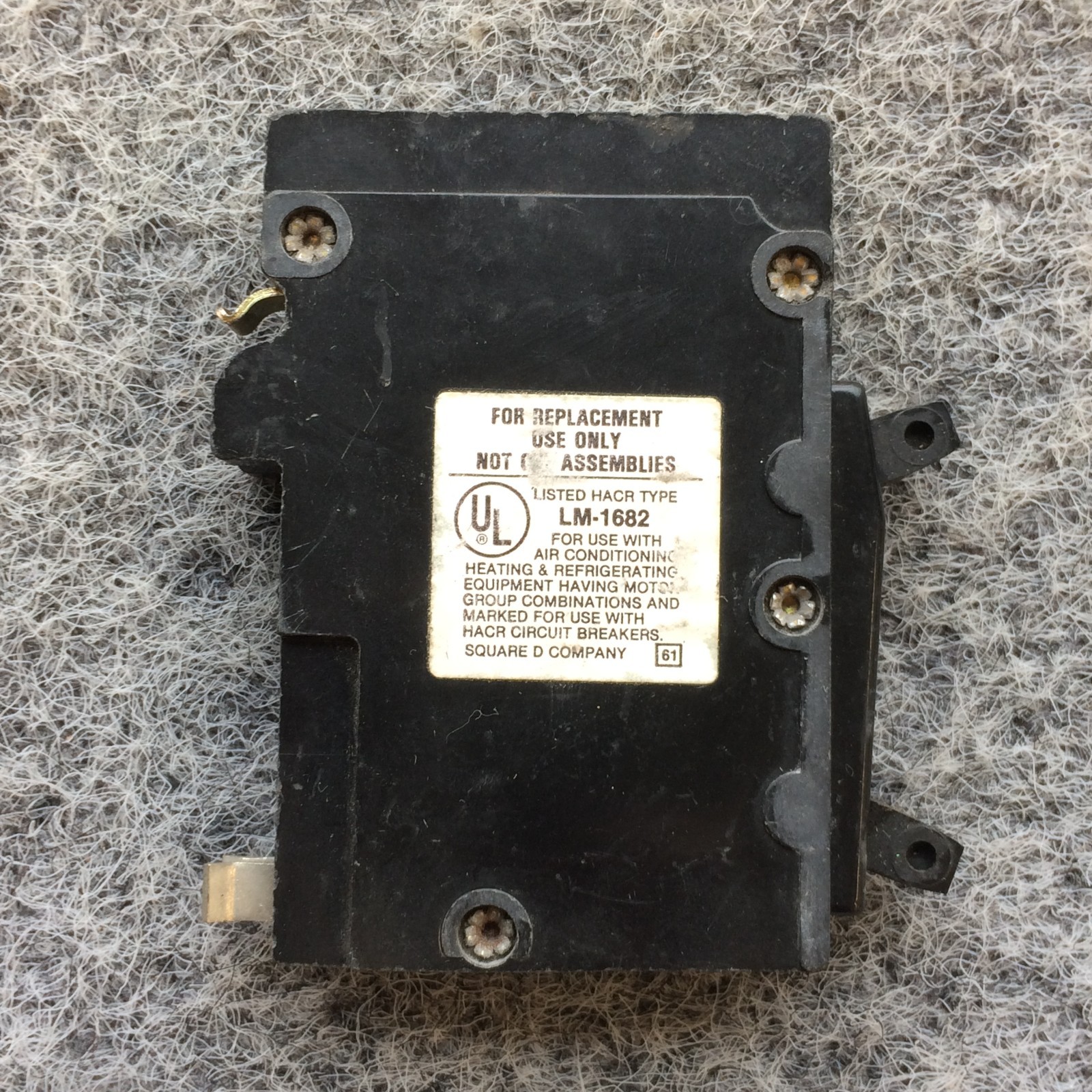 Square D QOT2020 20 Amp 1 Pole Clamp Connect Piggyback Tandem CLIP QO2020