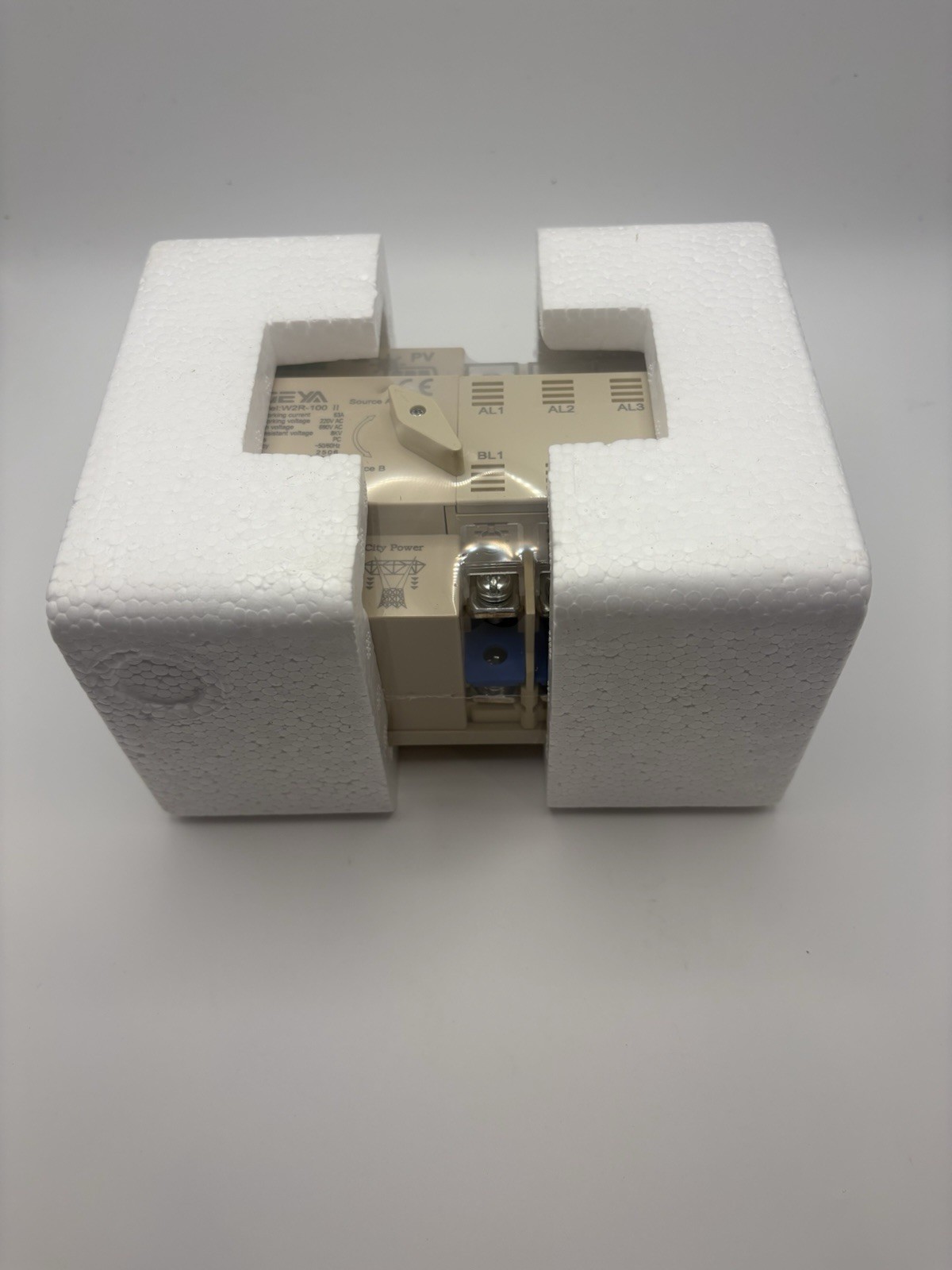 On-Grid Solar Power Automatic Transfer Switch Din Rail 2P 63A 110vac ATS PV