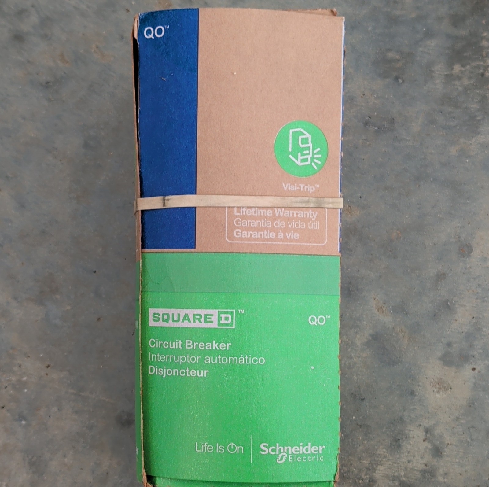 Square D Schneider Electric QOB120 20A Single Pole Bolt-On Circuit Breaker 10 P…