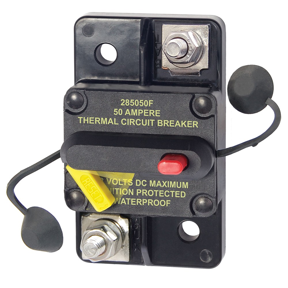 Blue Sea Systems 285 Series 50 Amp Surface Mount Circuit Breaker 7183