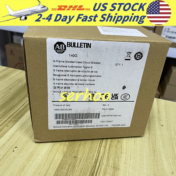 NEW AB 3-Pole 480V Molded Case Circuit Breaker 140G-G2C3-C50 Free Shipping