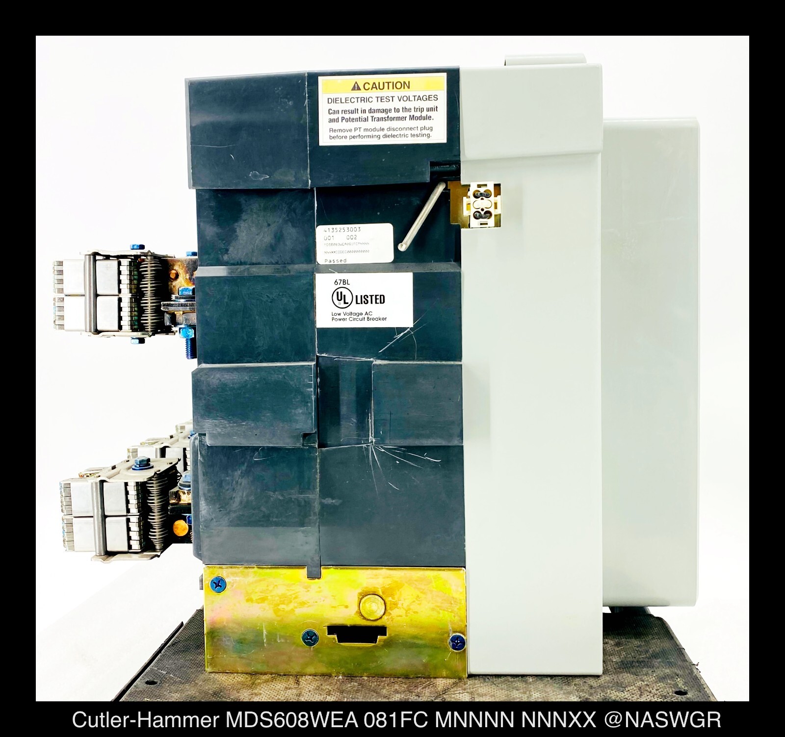 Cutler Hammer Magnum DS MDS608 Breaker (M/O,D/O) ~ 600 Amp – Tested/1Yr Warranty