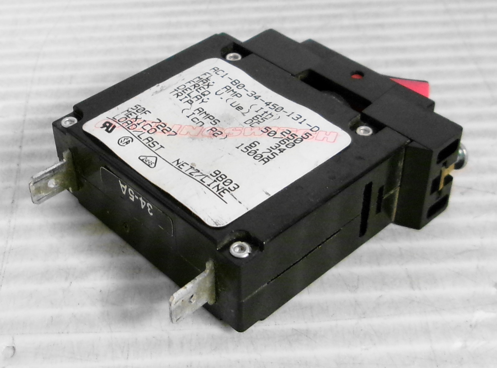 Carling Switch AC1-B0-34-450-131-D Circuit Breaker 5A 65/250V