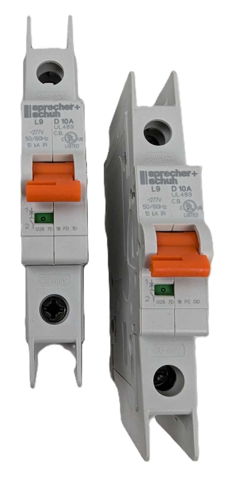 2 Sprecher + Schuh L9-10/1/D Miniature Circuit Breaker 10A 1Pole D-Curve NEW