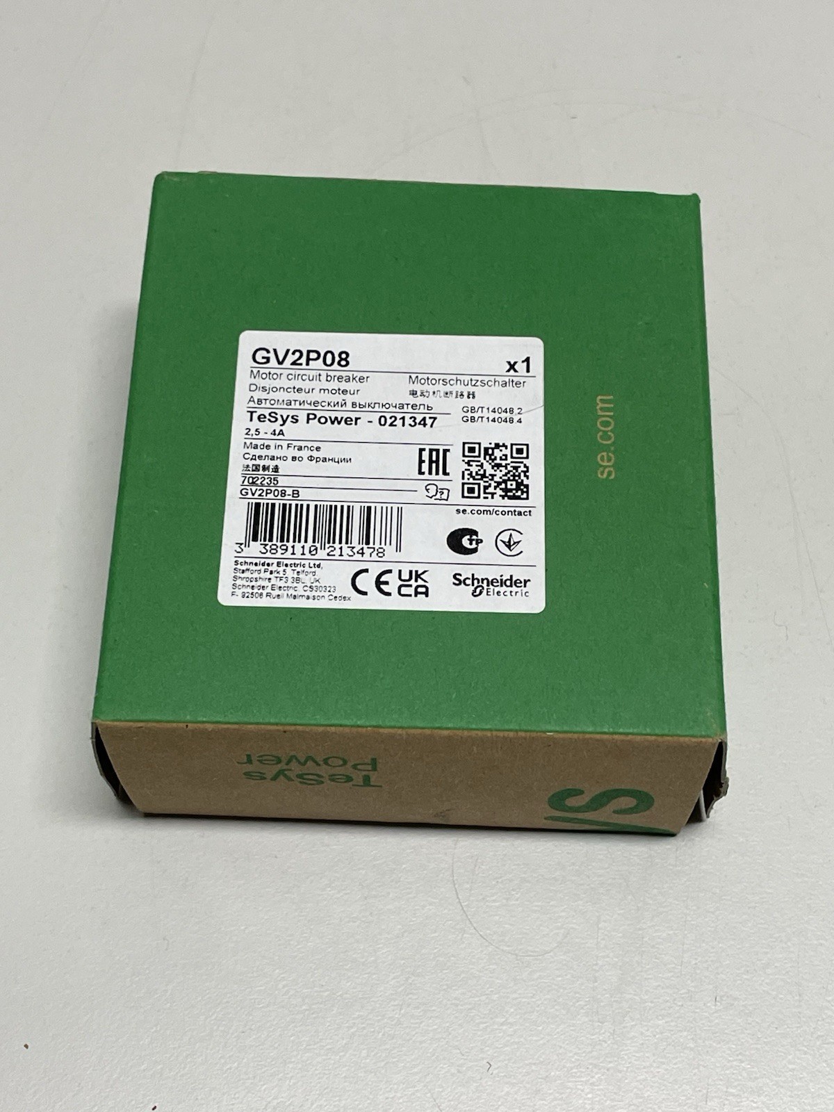 Schneider Electric / GV2P08 / Motor Circuit Breaker
