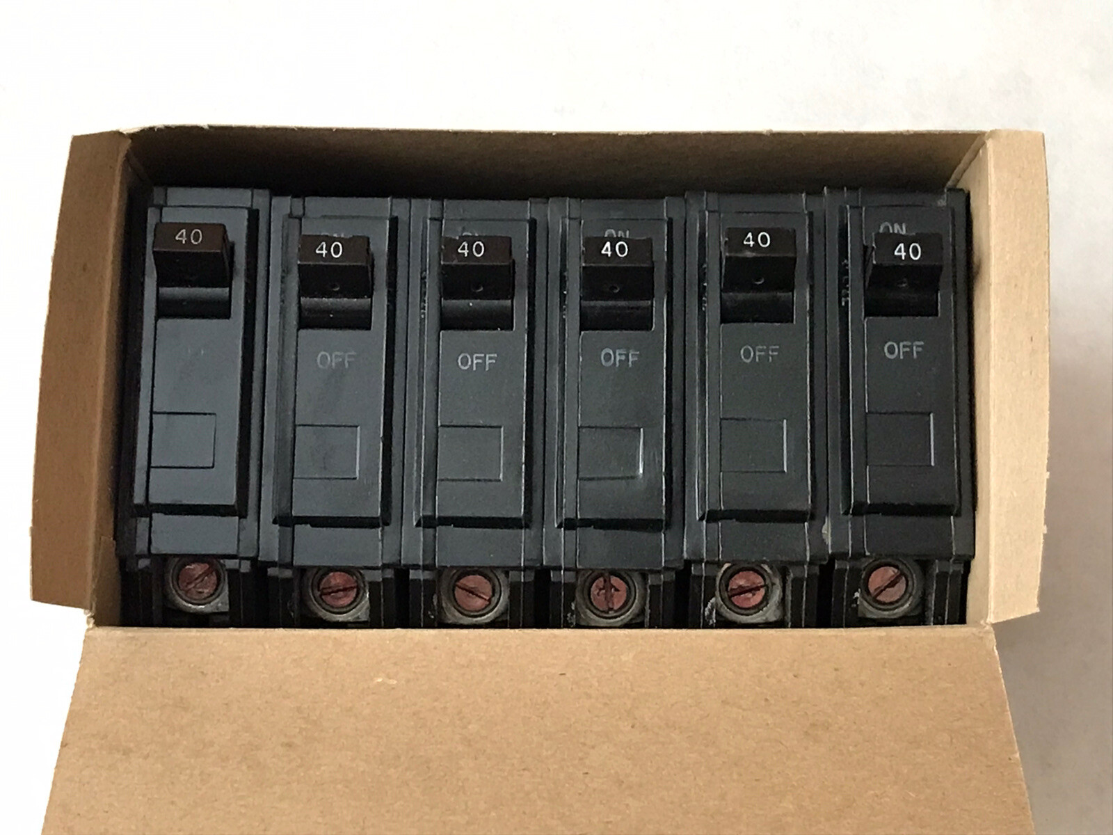 Lot of 6 – GE TQL1240 PLUG IN CIRCUIT BREAKER