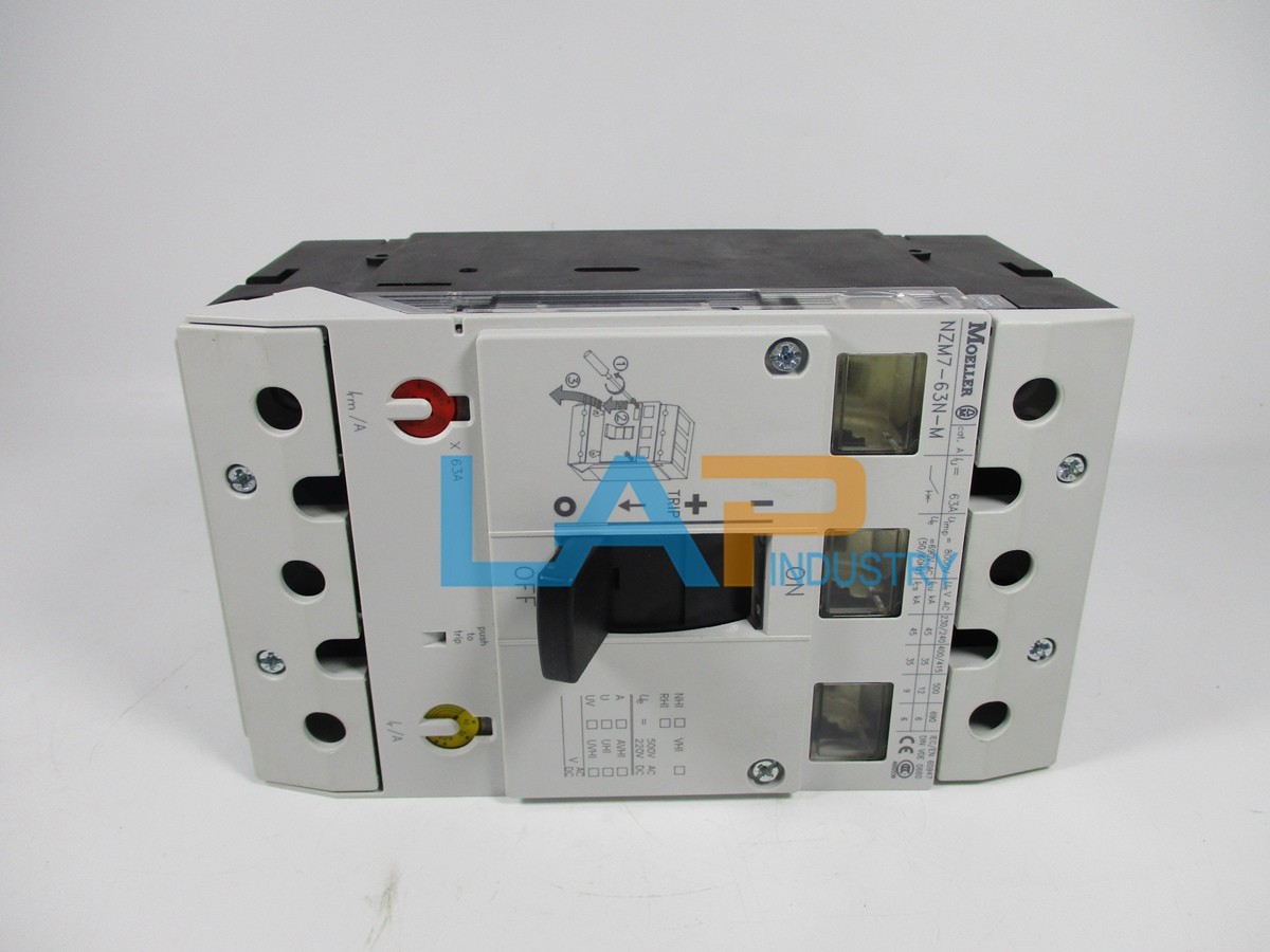 New IN BOX EM# Molded Case Circuit Breaker NZM7-63N-M