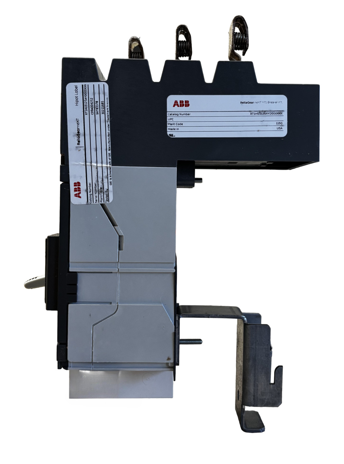ABB XT1HU3125AYD000XXX Circuit Breaker 125A 3P 600V XT1 MCCB UL 489 New