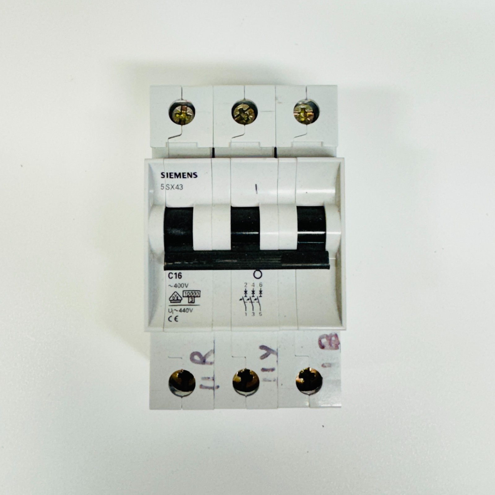 Siemens 5SX43 Circuit Breaker 3 Pole MCB 400V Industrial Electrical Switch Unit