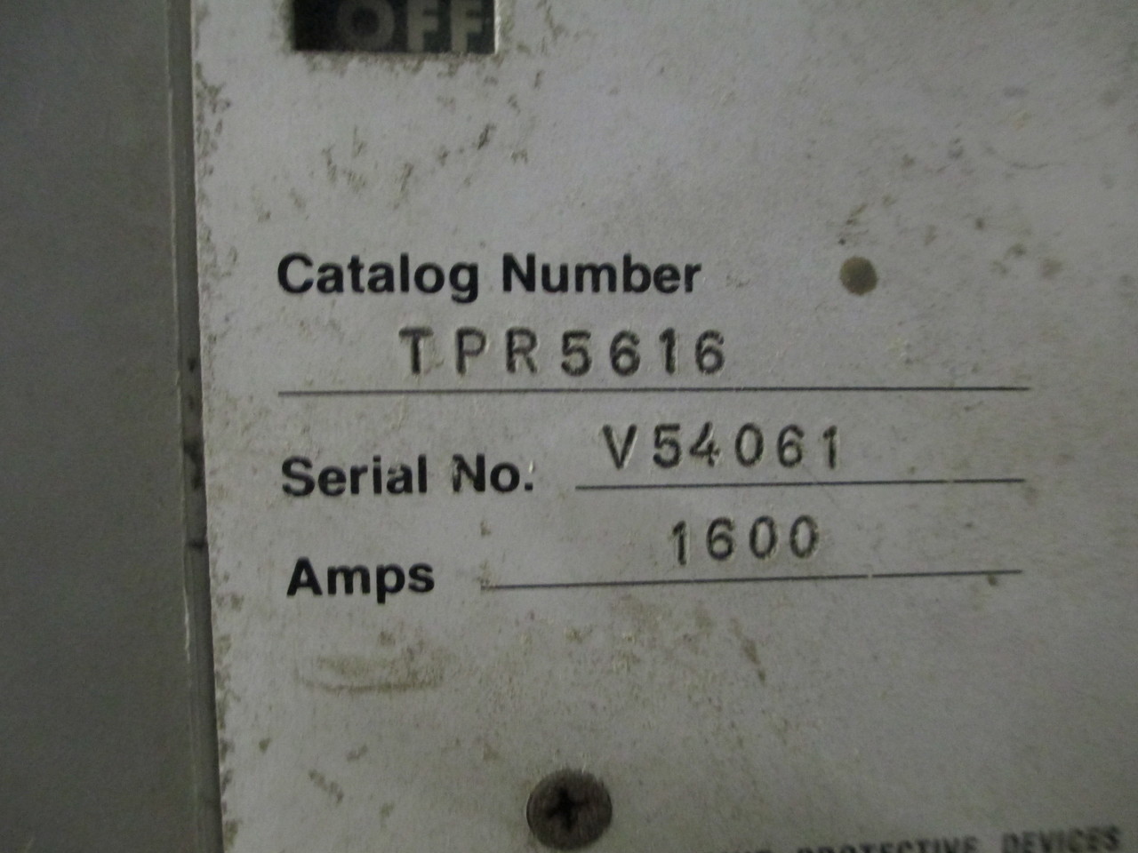 GE PowerBreak TPR5616 1600A 3p 600V MO/DO Circuit Breaker w/ Shunt Used E-ok