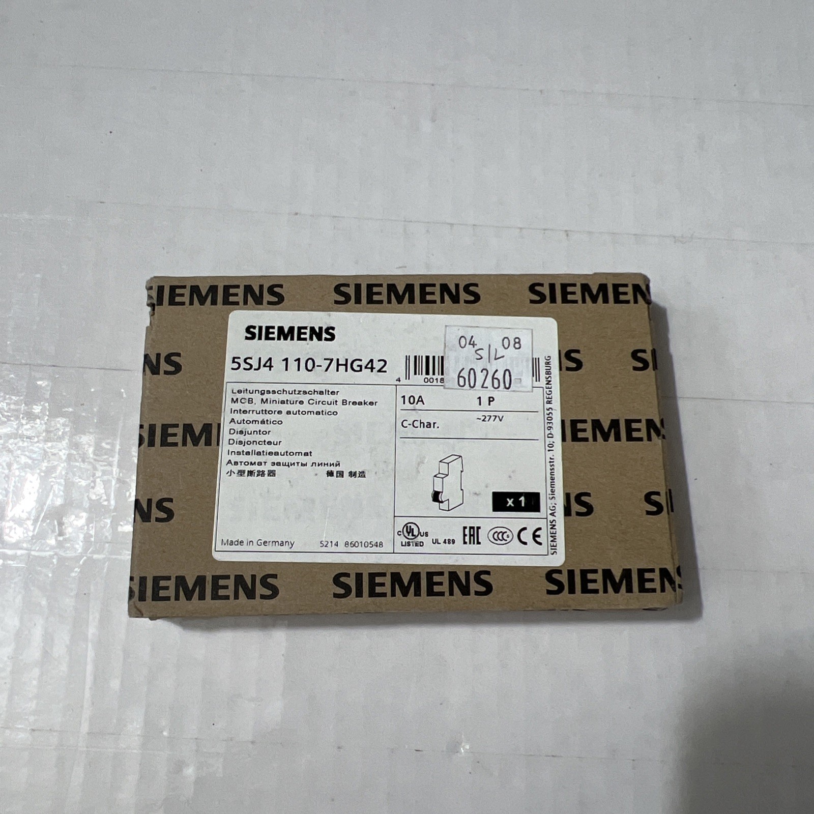 Siemens 3SB3244-6BA40 Green Indicator Light, 24V