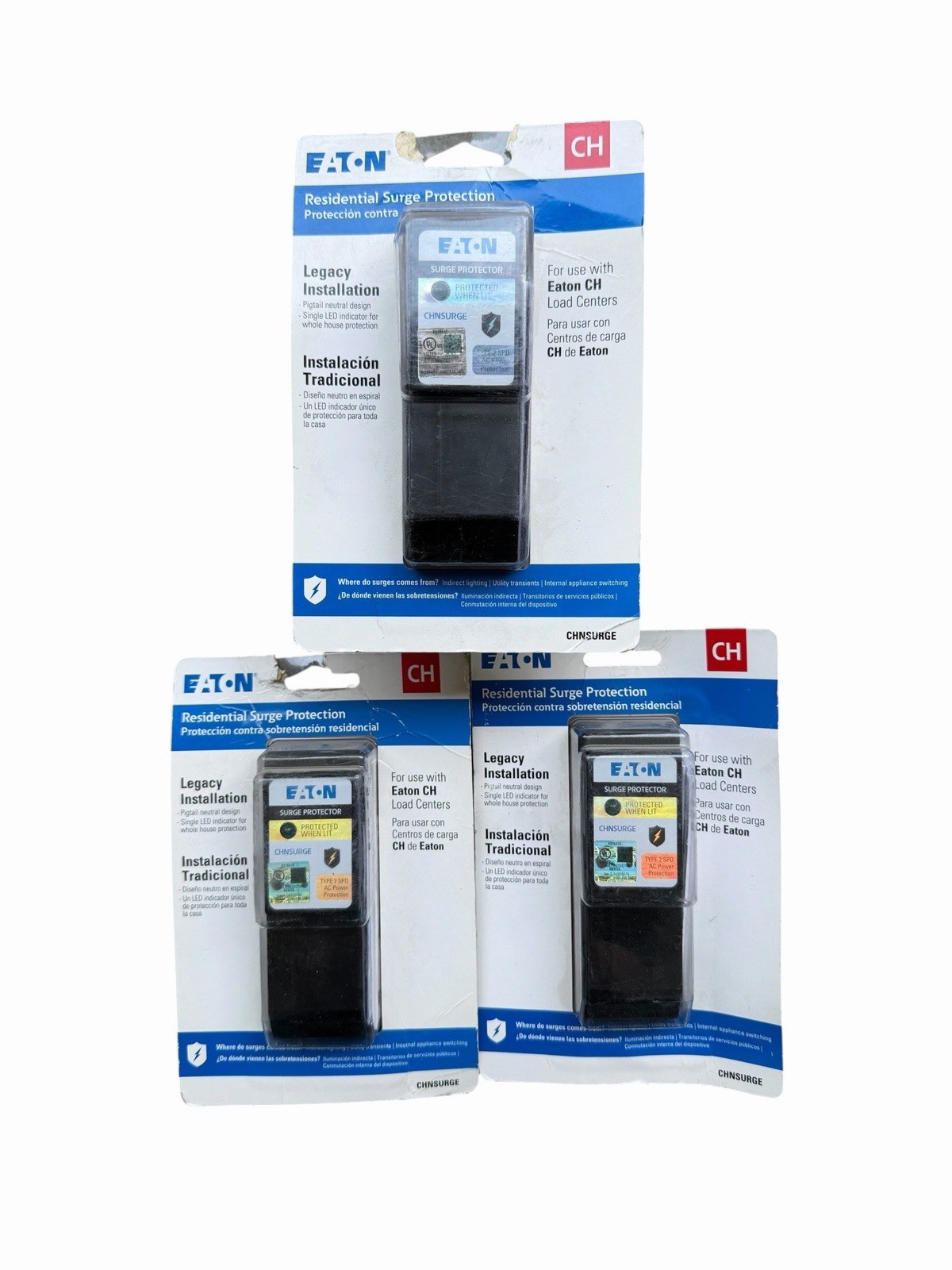Eaton CHSURGE Residential Surge Protection Device Lot of 3 New Sealed