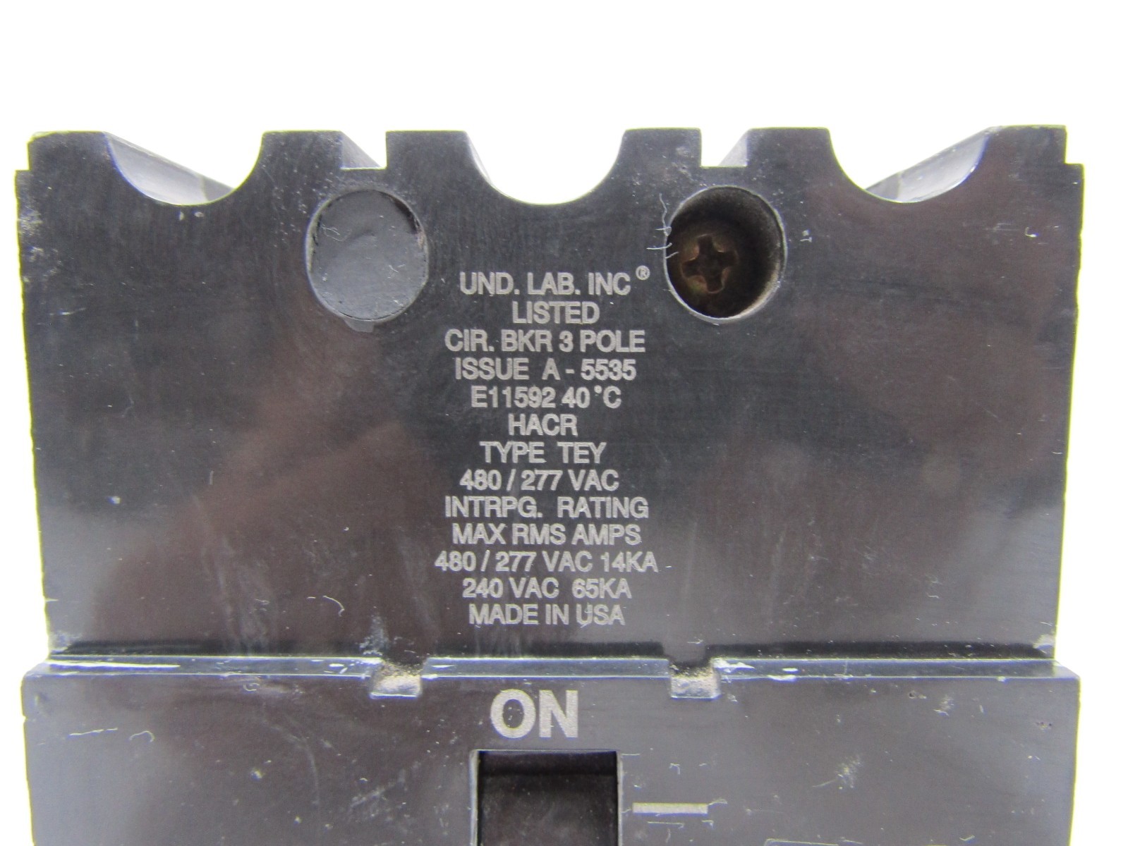 GE General Electric TEY360 60 Amp 480V 3-Pole TEY Circuit Breaker 60A 277V