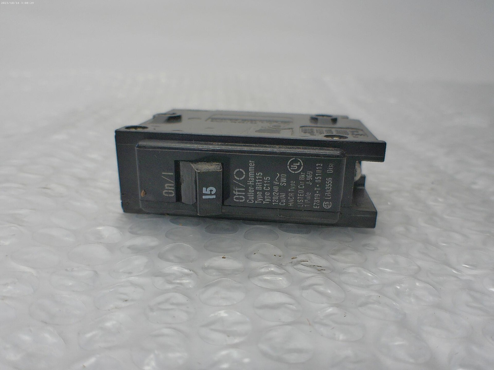 CUTLER HAMMER BR115C115 BREAKER 1POLE 15AMP NSNP
