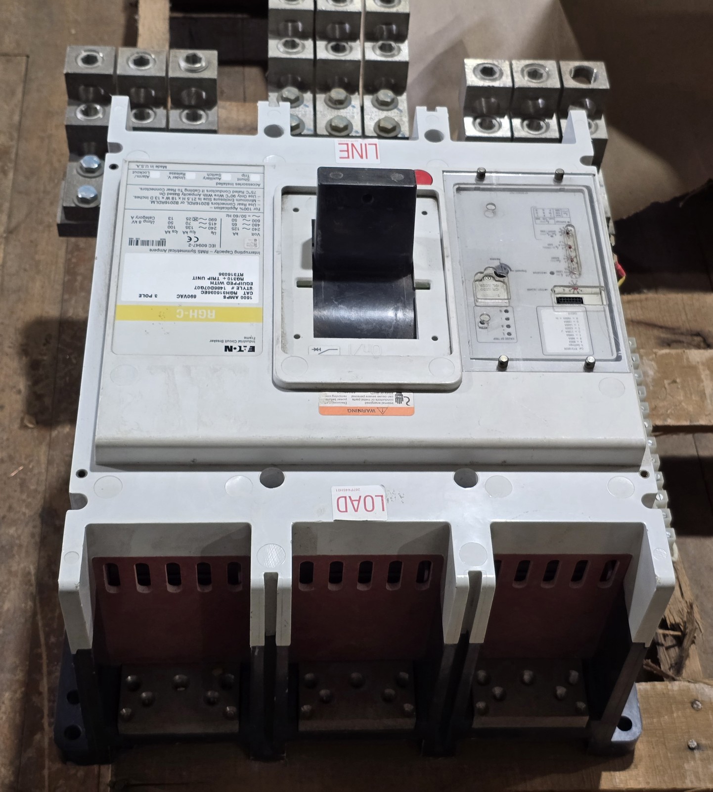 Eaton RGH316036EC Series G R-Frame Circuit Breaker 1600A 690VAC 3P Digitrip 310+