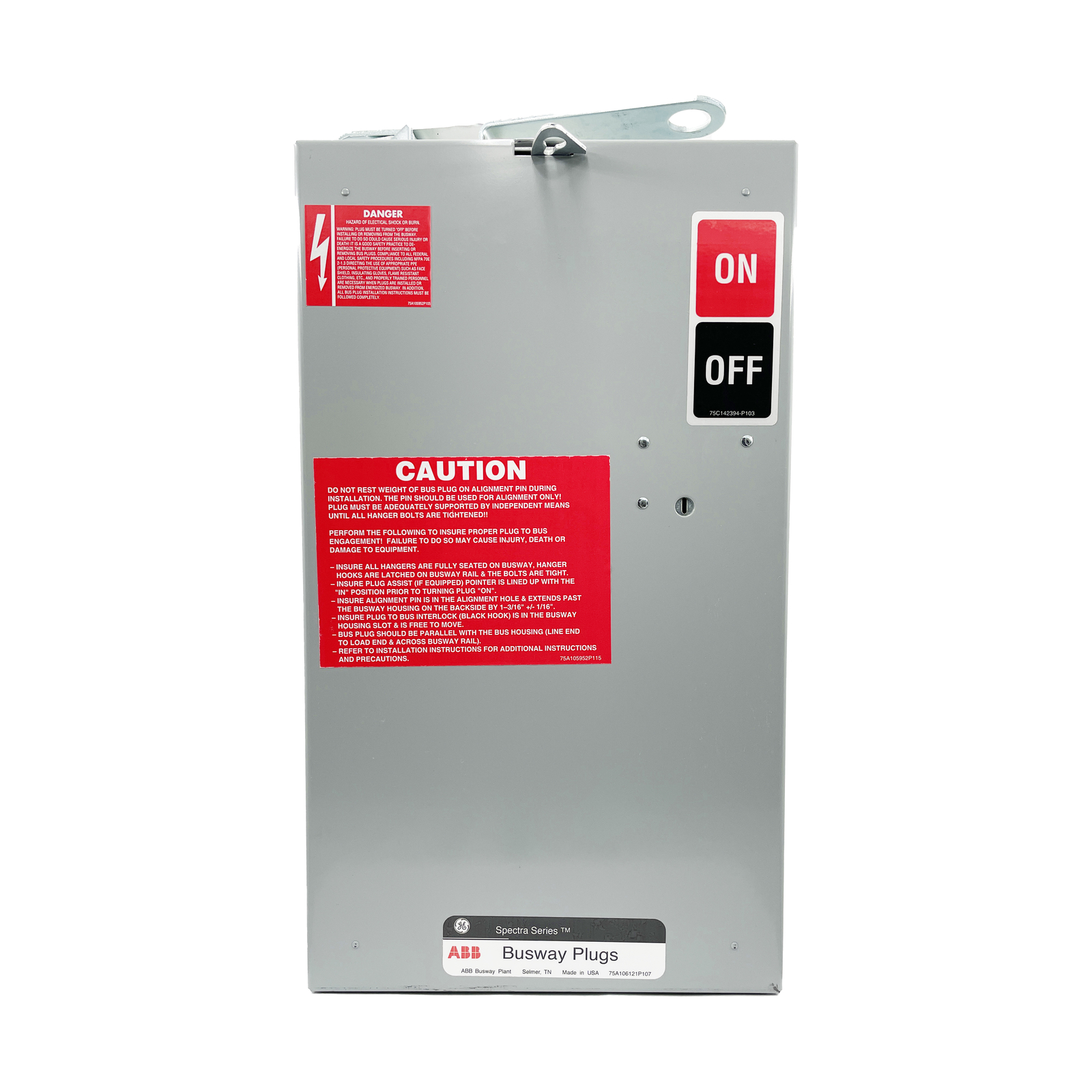 NIB – GE – SB463RG – Busway Circuit Breaker Plug – 100A, 3-Phases, 480/600V
