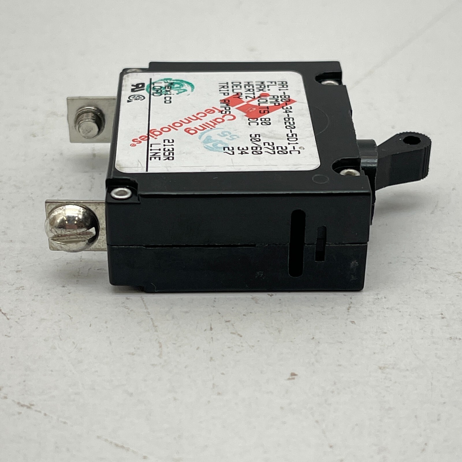 AA1-B0-34-620-5D1-C Carling Technologies Circuit Breaker 20Amp 277V Series – New