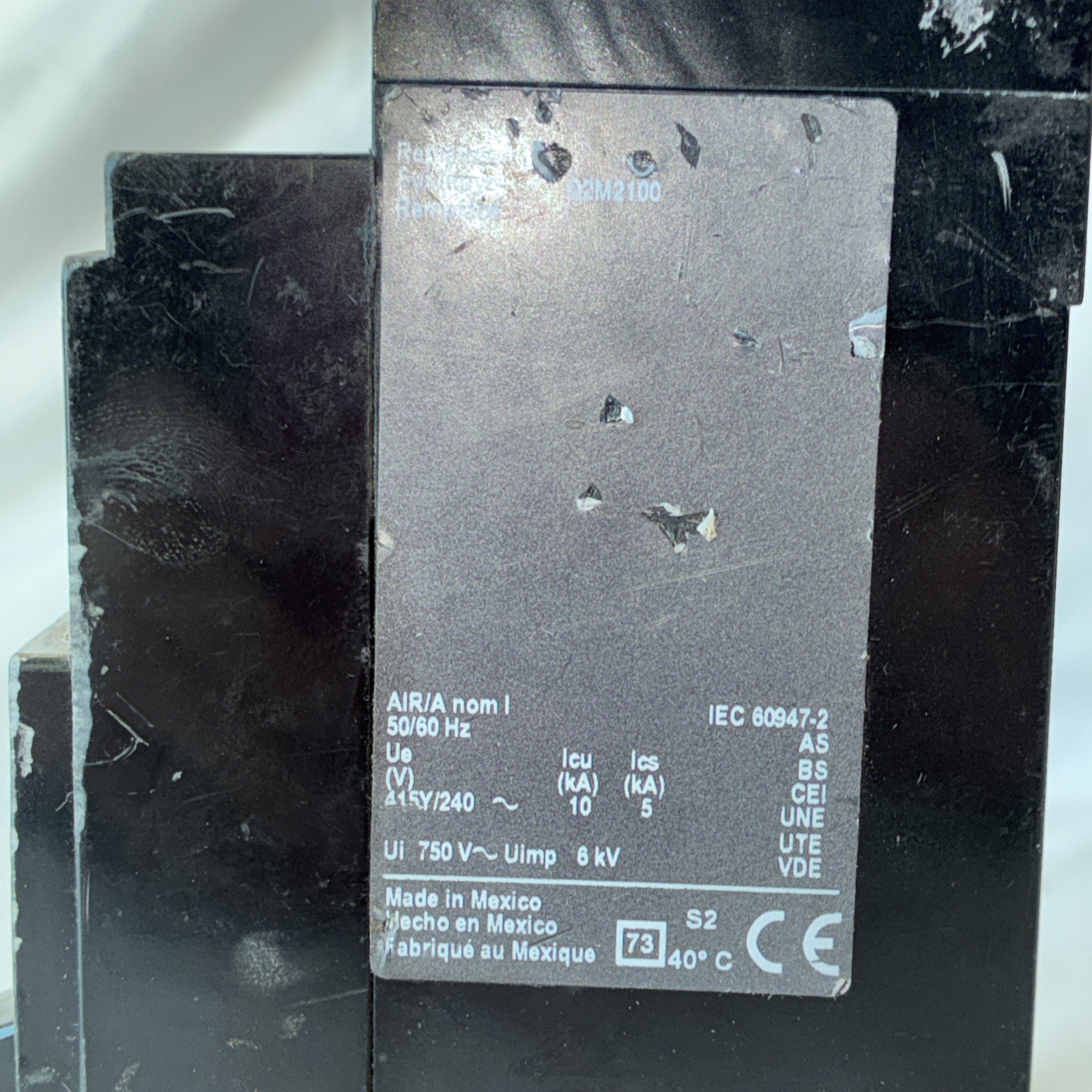 PowerPact Square D QB 100 QBP22100TM 2 Pole 240V Circuit Breaker