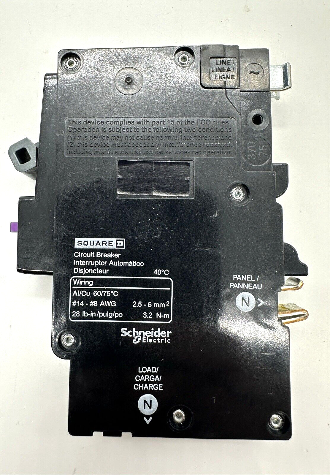 NEW Square D QO120PAFGF/QO120PDF 20 Amp Single Pole Dual Function Breaker