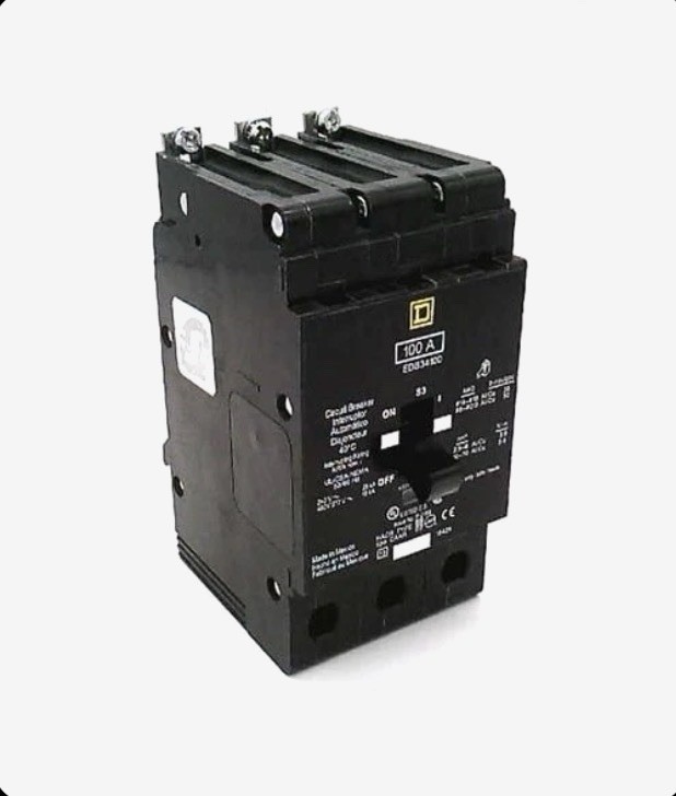 Square D by Schneider Electric EDB34100 100A 3-Pole Circuit Breaker 480/277V