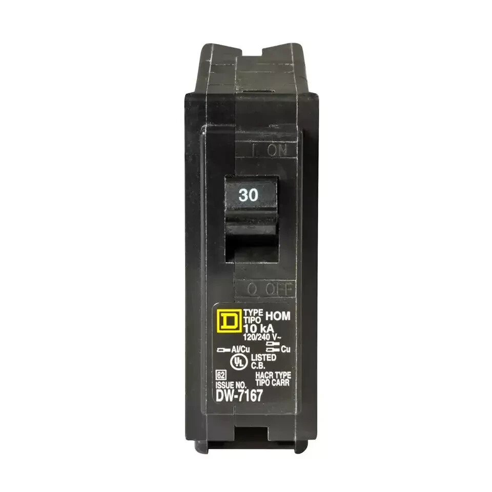 Homeline 30 Amp Single-pole Circuit Breaker(hom130cp) | Breaker Square D Pole
