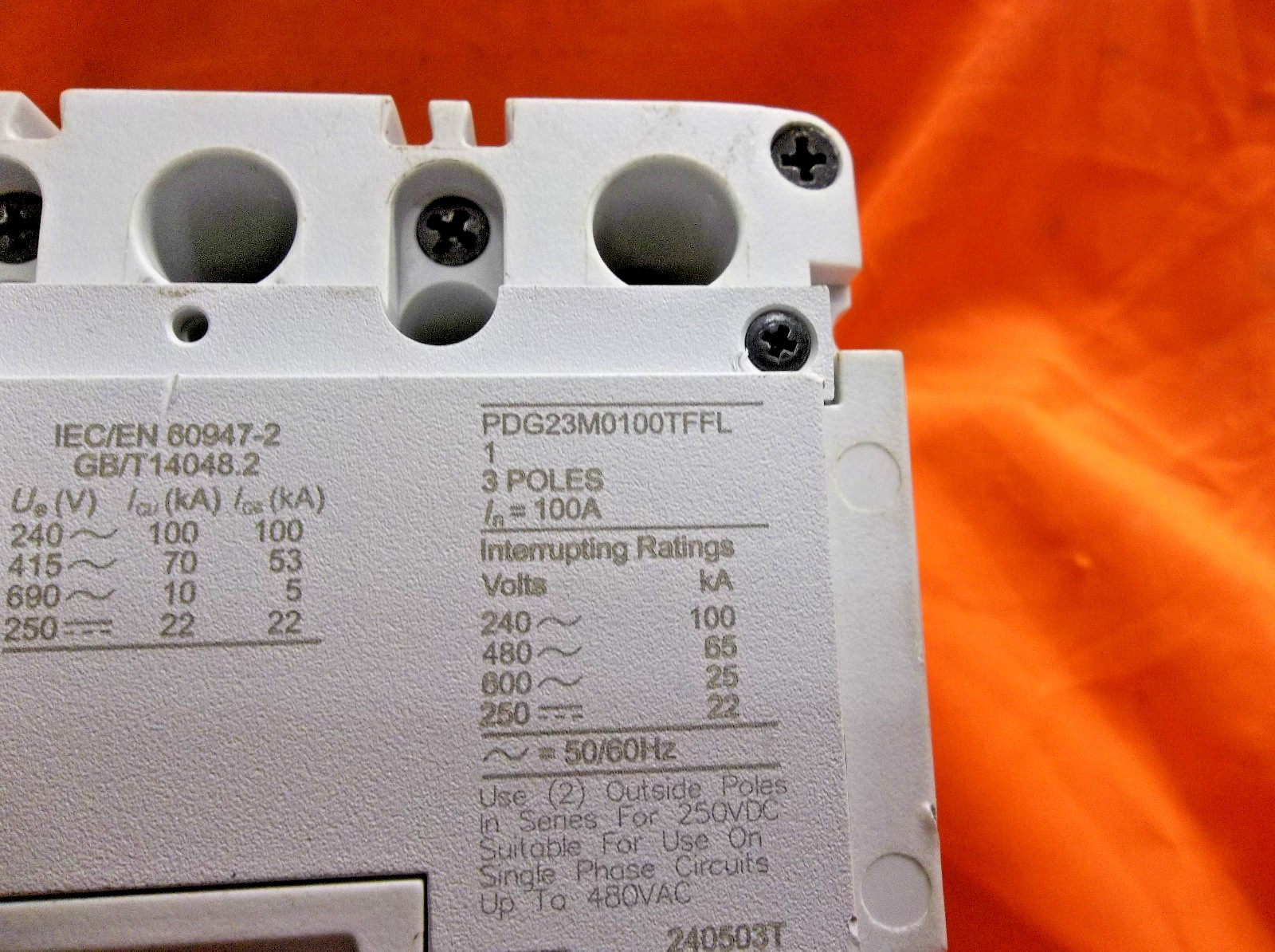 EATON PDG23M0100TFFL circuit breaker 1206A2
