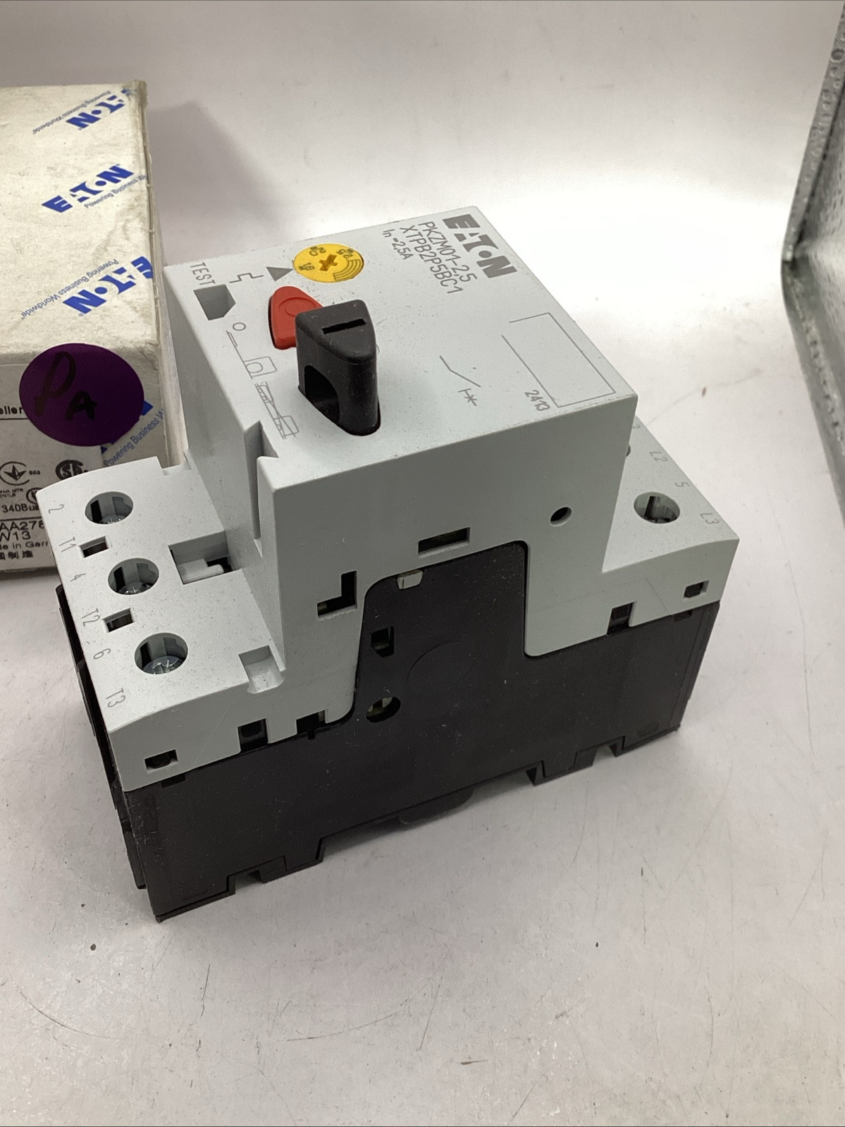 Eaton PKZM01-2,5 XTPB2P5BC1 Motor Protection Circuit Breaker 🟣