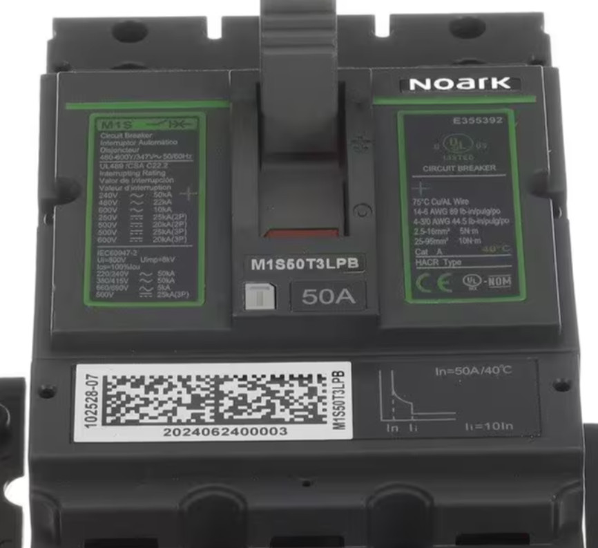 Lennox M1S50T3LPB, 102528-07, Circuit Breaker, 600V, 50 Amp, 3 Pole