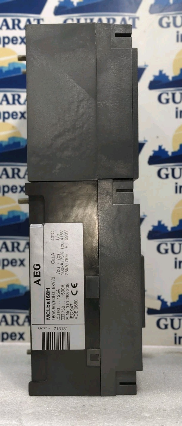 AEG MCL168H, MCLbs168H, 3-POLE 125AMPS CIRCUIT BREAKER 100KA 415V