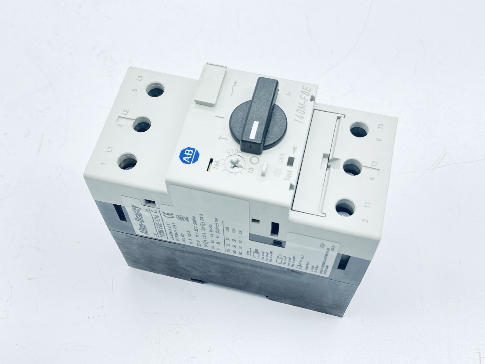 ALLEN BRADLEY 140M-F8E-C16 MOTOR PROTECTION CIRCUIT BREAKER 10-16A FRAME-F 600V