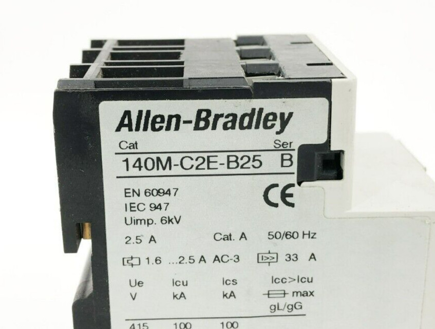 AB Allen Bradley 140M-C2E-B25 Ser. B Motor Circuit Protector 1.6-2.5A