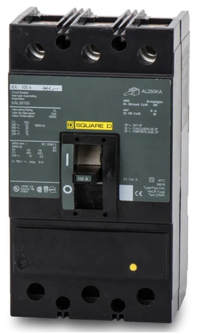 Square D KAL36100 circuit breaker new in box