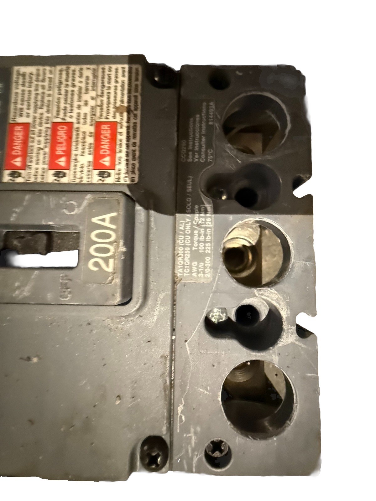 Siemens 3-Pole 200 Amp 240V Circuit Breaker (QR23B200)